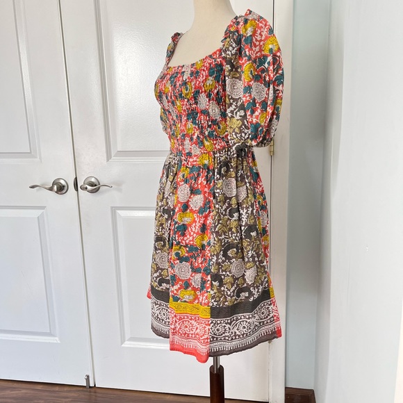 Velvet Taria floral mini dress size S - Picture 5 of 8